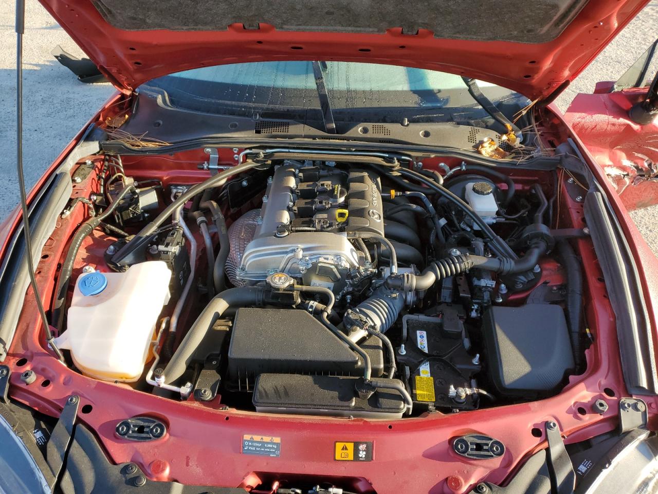 2023 Mazda MX-5 VIN JM1NDAM71P0559428 Copart auction photo, side / front end damage thumbnail 12