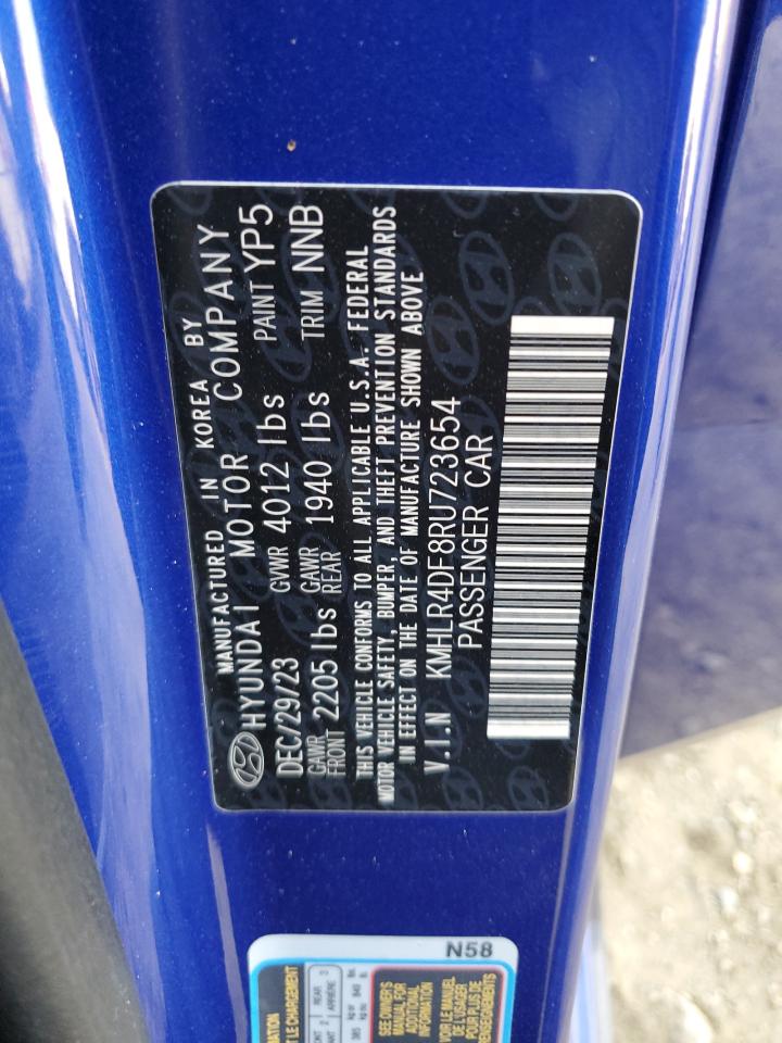 2024 Hyundai Elantra VIN KMHLR4DF8RU723654 Copart auction photo, front end / all over damage thumbnail 15
