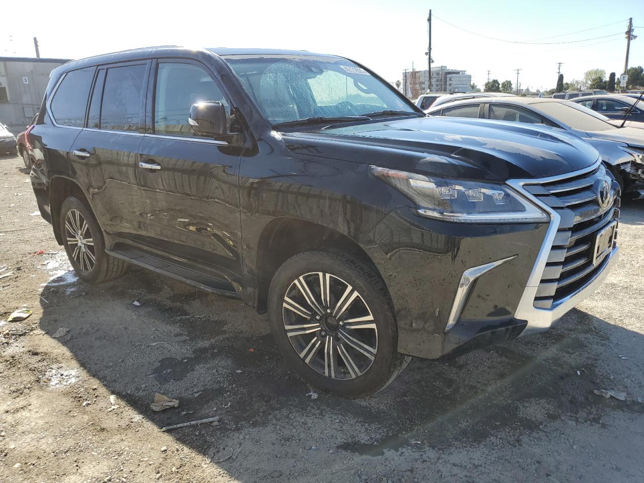 2021 Lexus LX VIN JTJDY7AX4M4335014 Copart auction photo, normal wear damage thumbnail 4