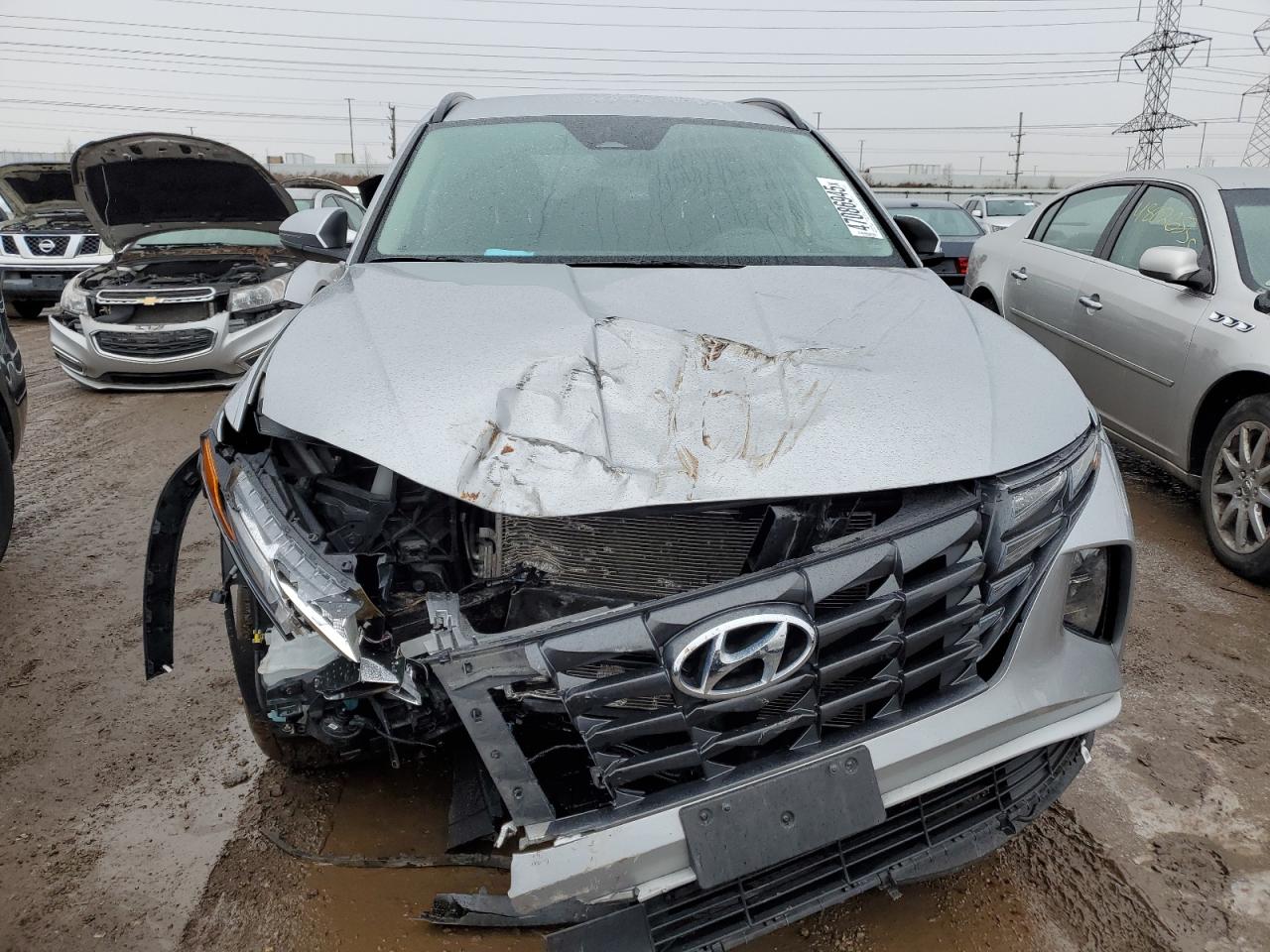 2022 Hyundai Tucson VIN 5NMJBCAE3NH085675 Copart auction photo, front end damage thumbnail 5