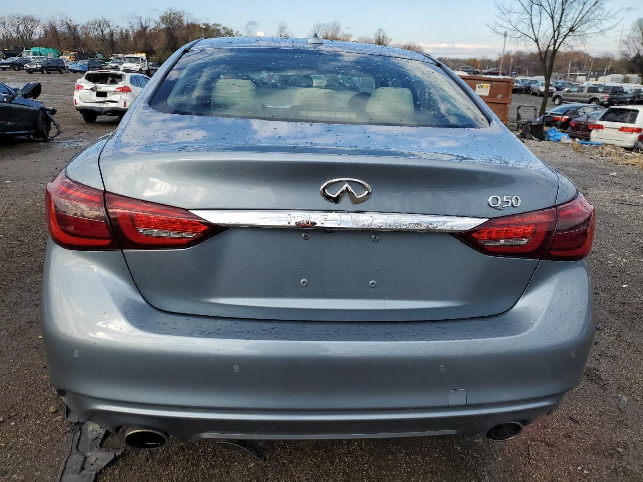 2019 Infiniti Q50 VIN JN1EV7AR4KM553889 Copart auction photo, front end / minor dent/scratches damage thumbnail 6