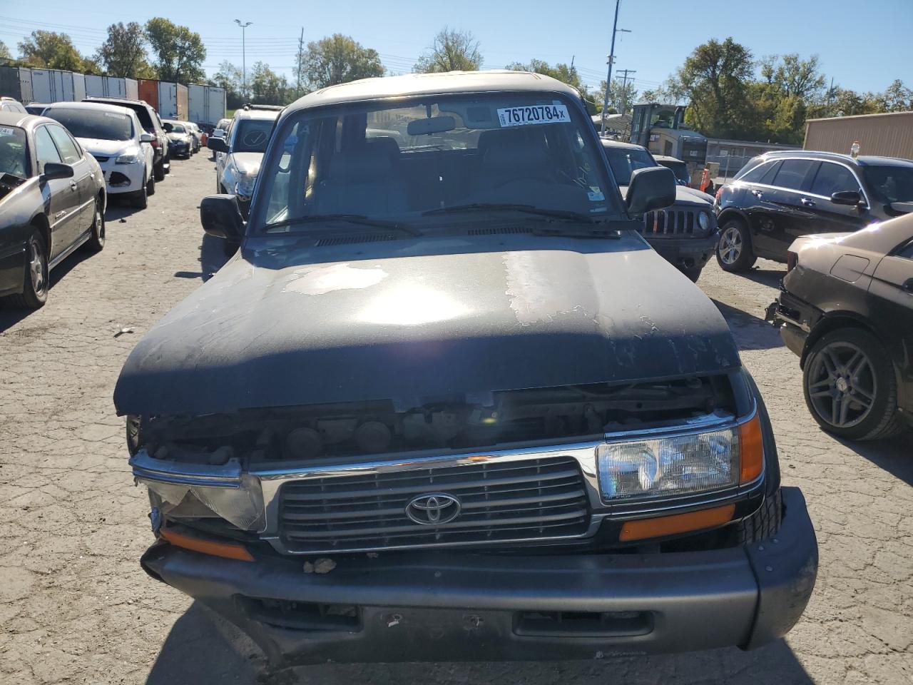 1996 Toyota Land Cruiser VIN JT3HJ85J8T0140189 Copart auction photo, front end damage thumbnail 5
