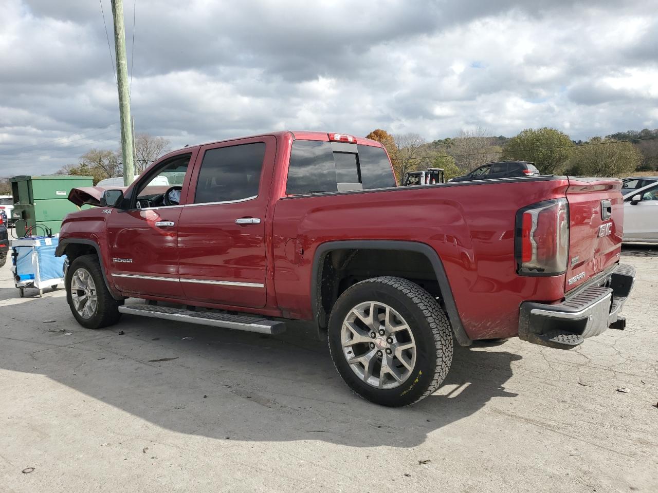 2018 GMC Sierra VIN 3GTU2NEC1JG287308 Copart auction photo, front end / side damage thumbnail 2