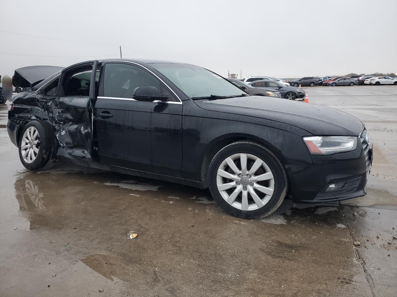 2013 Audi A4 VIN WAUAFAFLXDN031675 Copart auction photo, rear end / side damage thumbnail 4