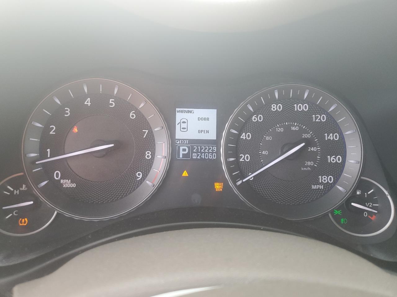 2013 Infiniti M VIN JN1BY1AR1DM601438 Copart auction photo, rear end damage thumbnail 9