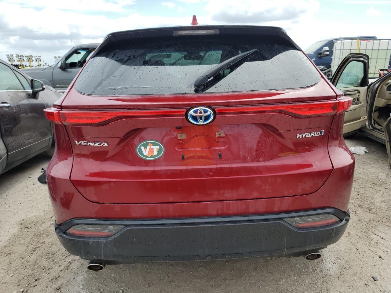 2021 Toyota Venza VIN JTEAAAAH1MJ077449 Copart auction photo, water/flood damage thumbnail 6