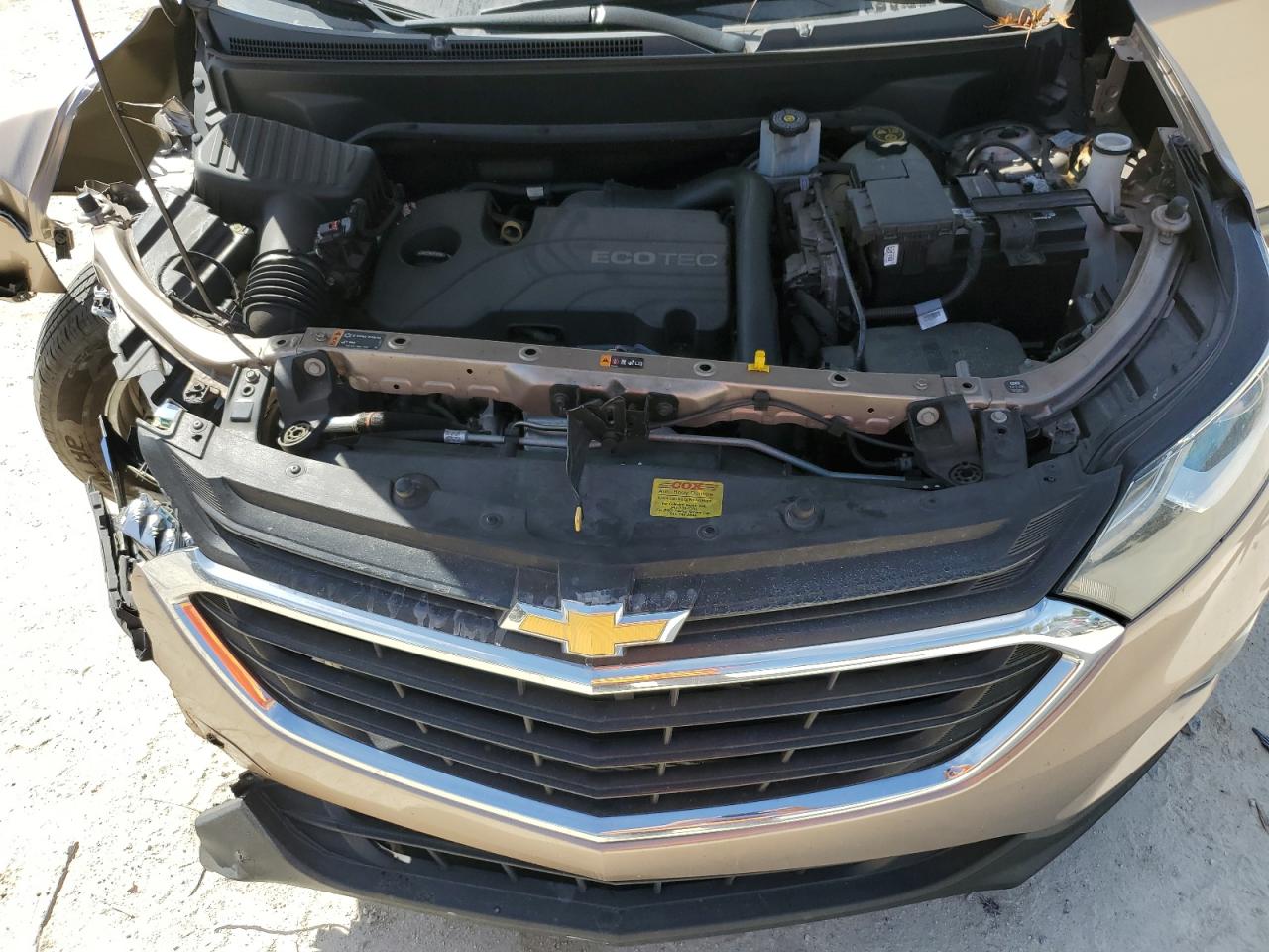 2018 Chevrolet Equinox VIN 3GNAXJEV7JL272597 Copart auction photo, front end / undercarriage damage thumbnail 13