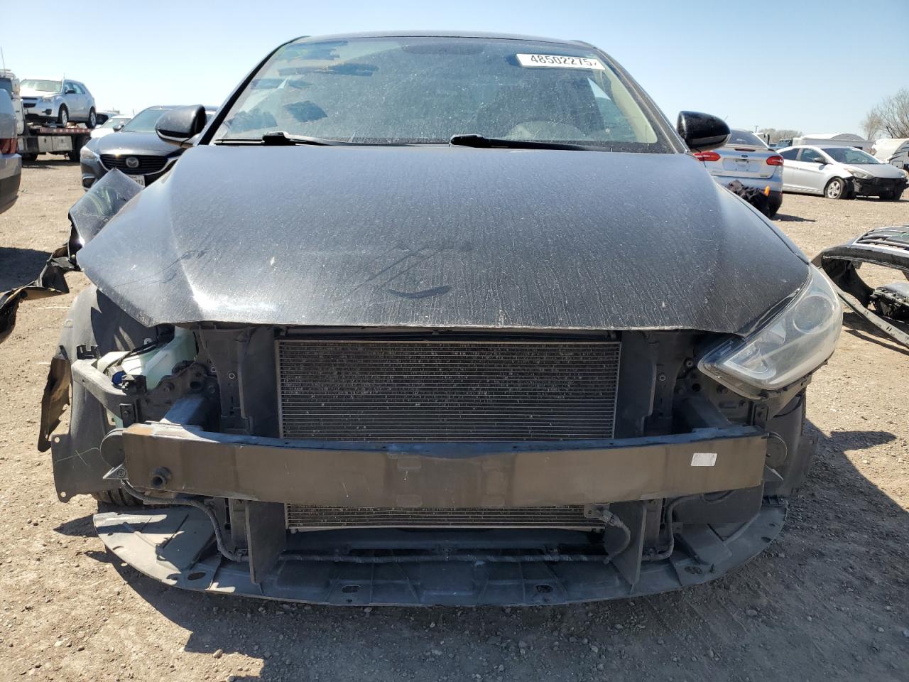2018 Hyundai Elantra VIN KMHD84LF2JU646048 Copart auction photo, front end / rear end damage thumbnail 5