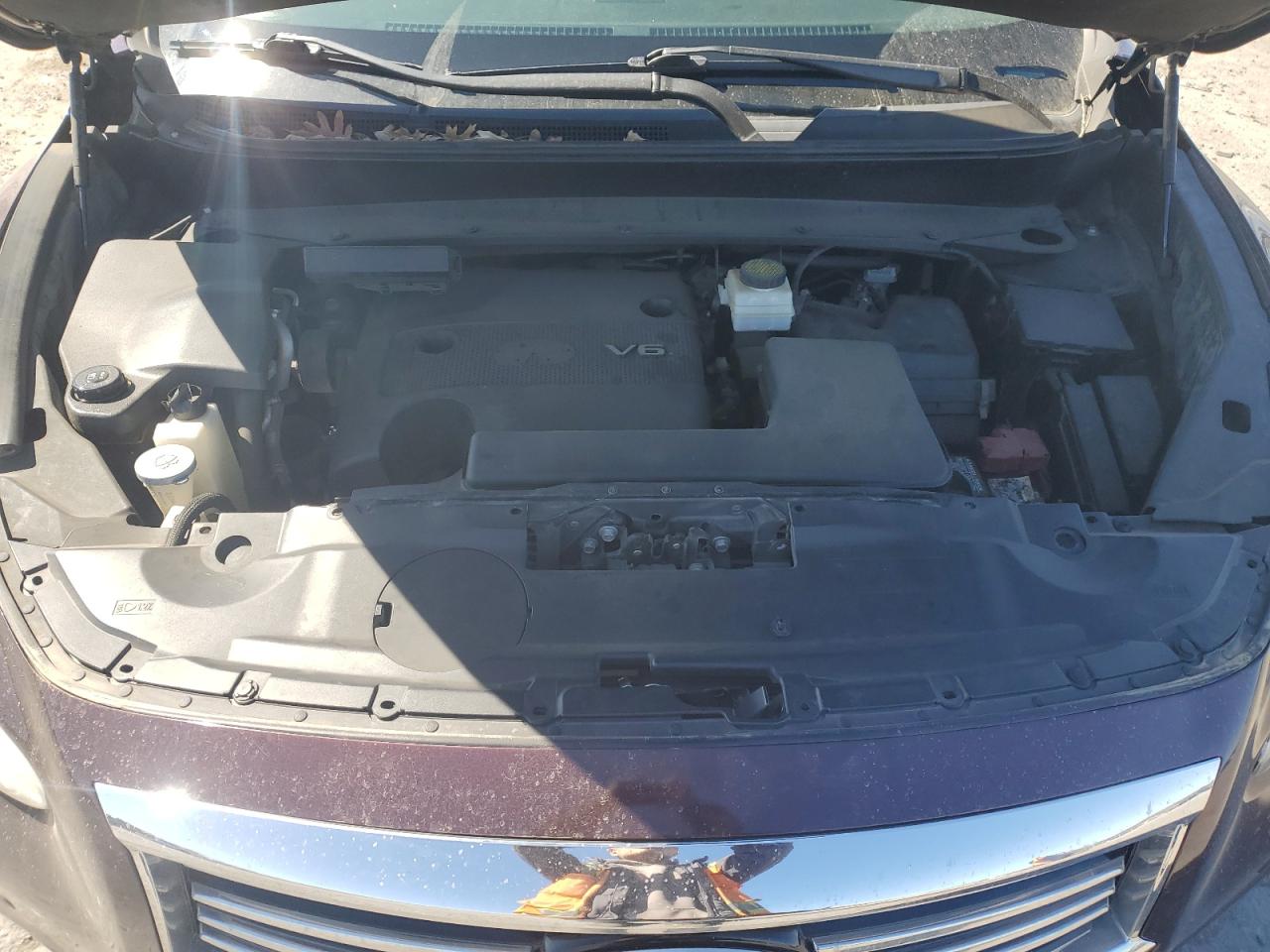 2013 Infiniti JX VIN 5N1AL0MM7DC307383 Copart auction photo, front end / side damage thumbnail 12