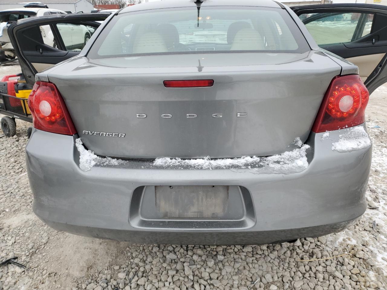 2013 Dodge Avenger VIN 1C3CDZAB8DN607072 Copart auction photo, front end damage thumbnail 6