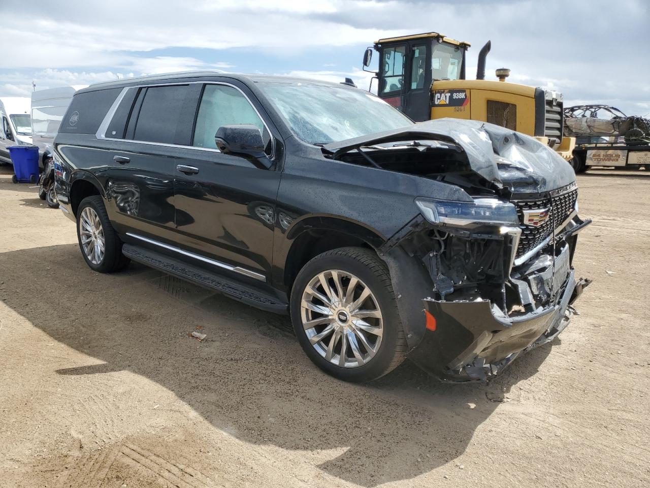 2021 Cadillac Escalade VIN 1GYS4KKL4MR405225 Copart auction photo, front end damage thumbnail 4