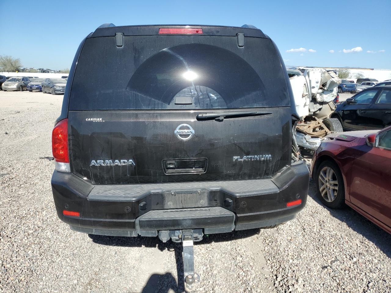 2015 Nissan Armada VIN 5N1AA0NE9FN605602 Copart auction photo, side / front end damage thumbnail 6