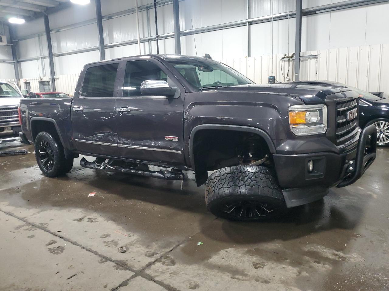 2015 GMC Sierra VIN 3GTU2UEC9FG351838 Copart auction photo, side / front end damage thumbnail 4