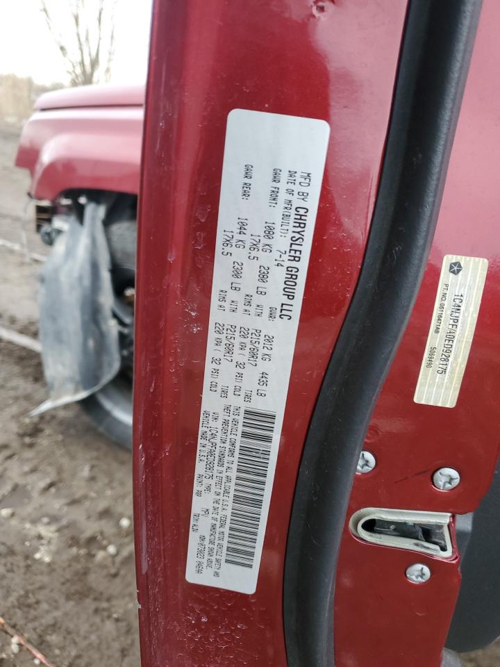 2014 Jeep Liberty (Patriot) VIN 1C4NJTFA0ED928175 Copart auction photo, front end damage thumbnail 15