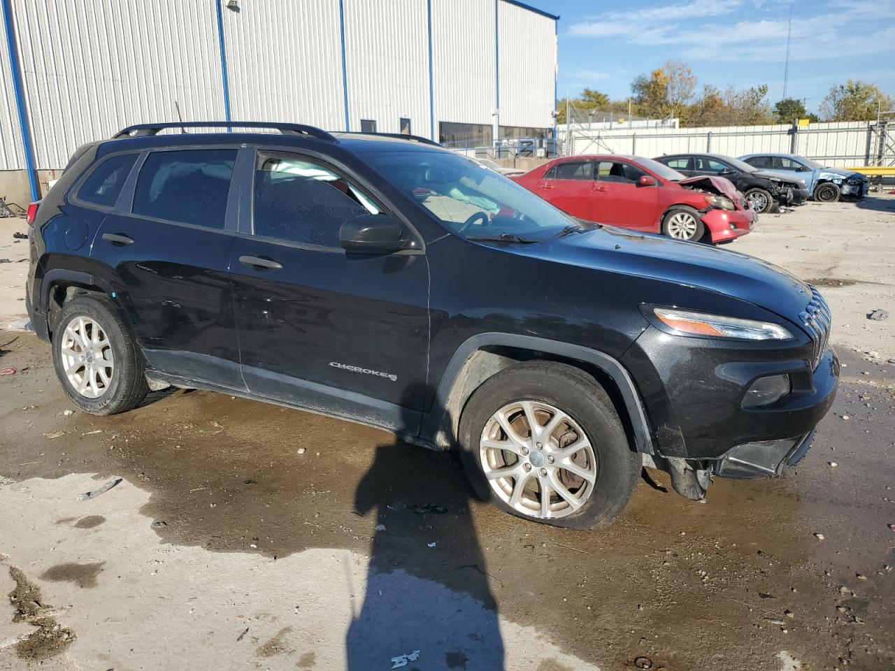 2016 Jeep Grand Cherokee VIN 1C4PJMAB2GW169432 Copart auction photo, front end / side damage thumbnail 4