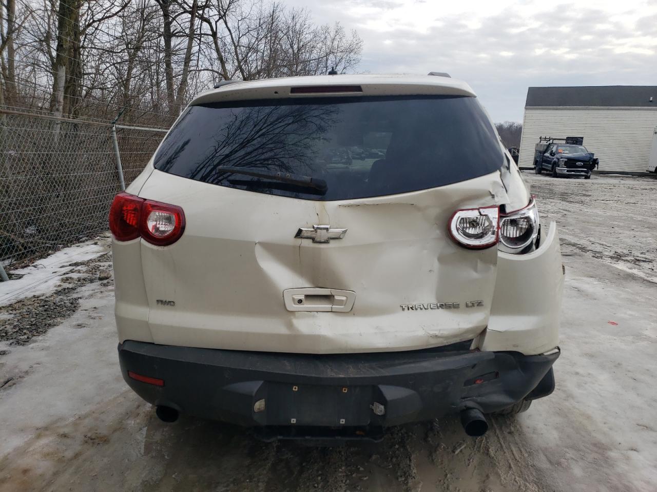 2011 Chevrolet Traverse VIN 1GNKVLED2BJ323980 Copart auction photo, rear end / side damage thumbnail 6