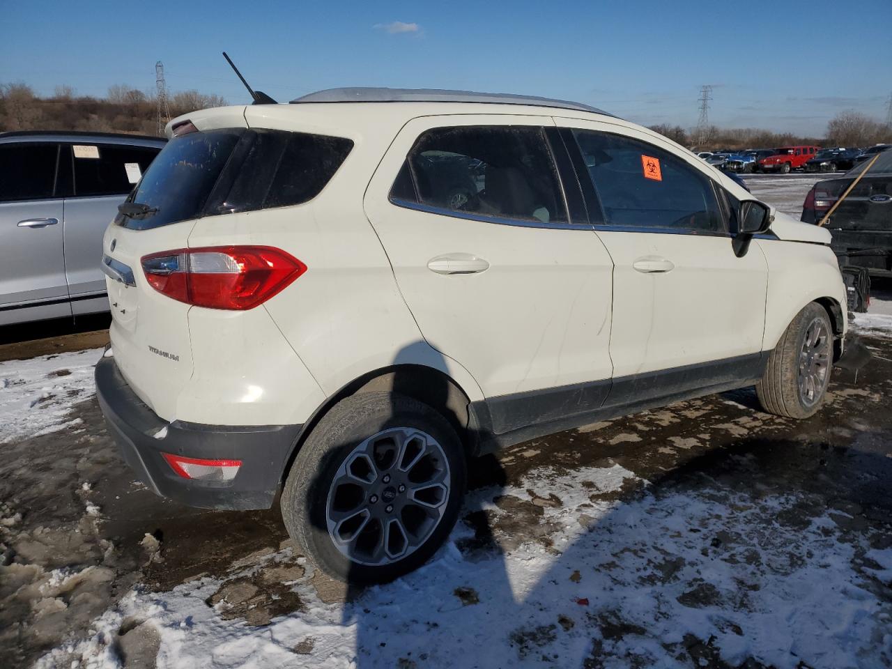 2021 Ford EcoSport VIN MAJ3S2KE4MC404635 Copart auction photo, front end / frame damage damage thumbnail 3