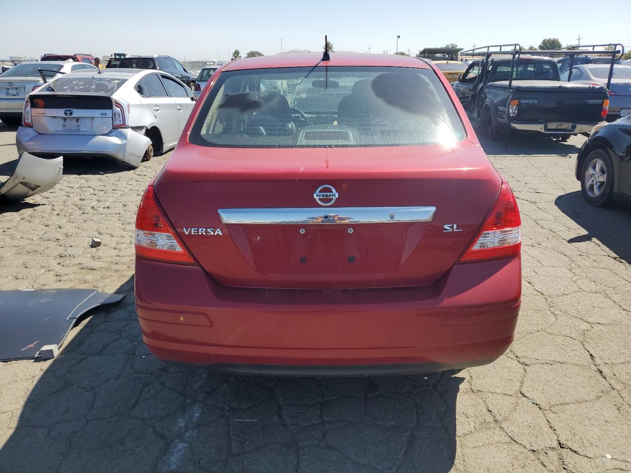 2010 Nissan Versa VIN 3N1BC1AP1AL371810 Copart auction photo, stripped damage thumbnail 6