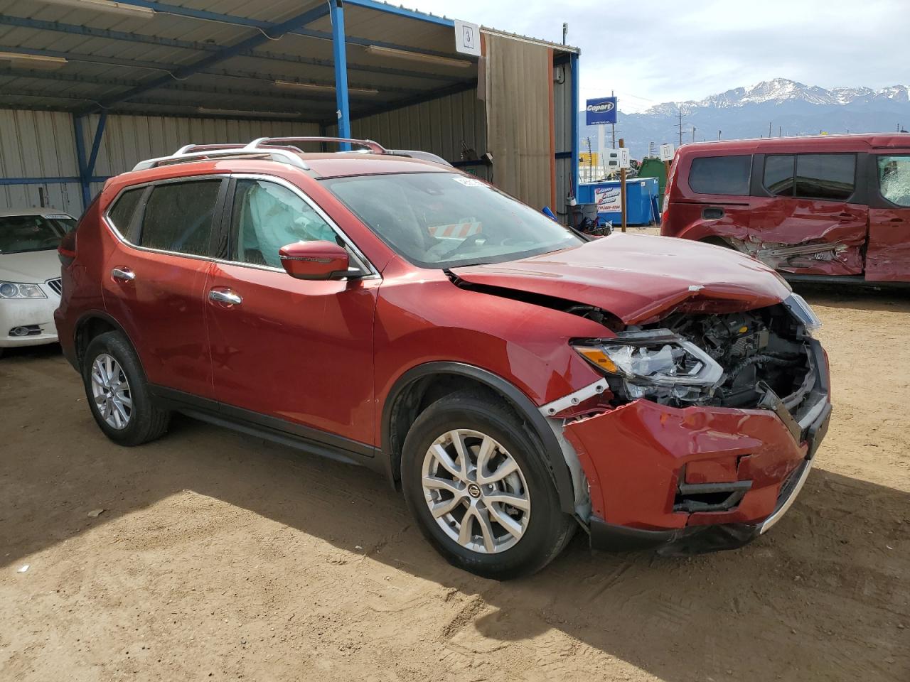 2019 Nissan Rogue VIN 5N1AT2MV2KC843837 Copart auction photo, front end damage thumbnail 4