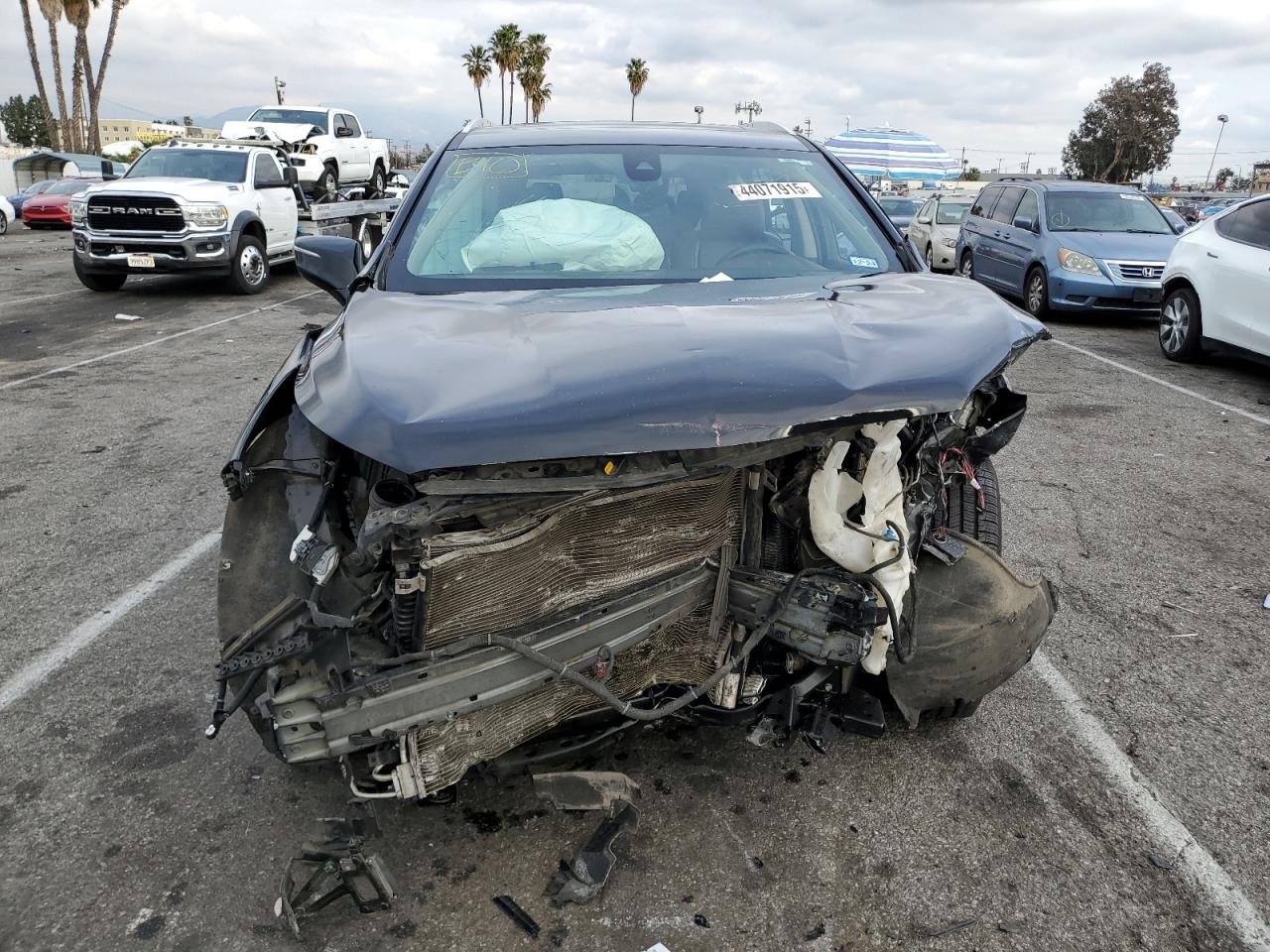 2018 Buick Enclave VIN 5GAERDKW8JJ154330 Copart auction photo, front end / side damage thumbnail 5