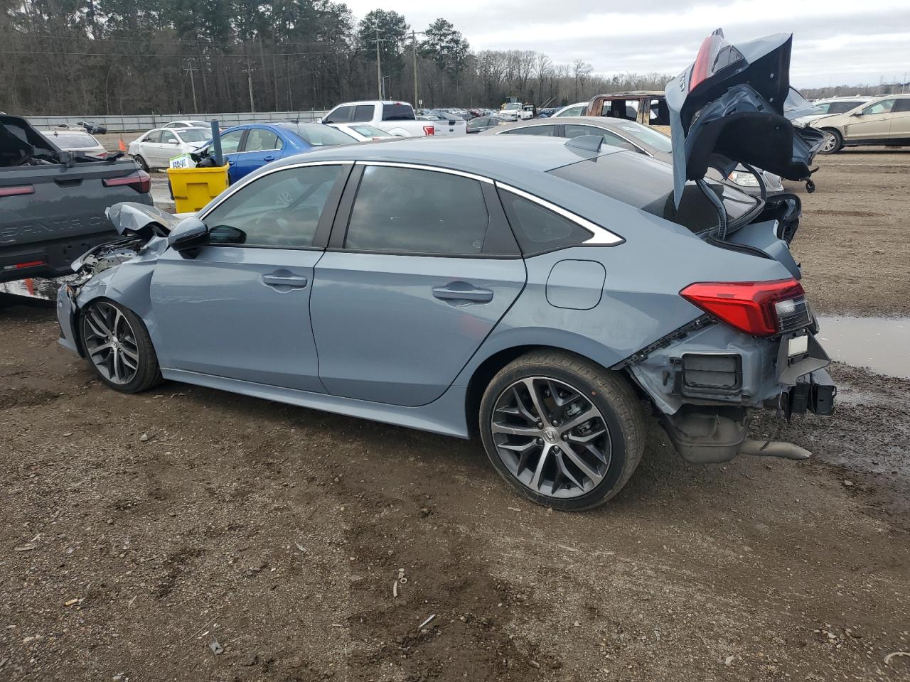 2023 Honda Civic VIN 2HGFE1F95PH313835 Copart auction photo, front end / rear end damage thumbnail 2