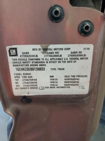 2006 Chevrolet Silverado VIN 1GCHK23D86F200833 Copart auction photo, all over / undercarriage damage thumbnail 13