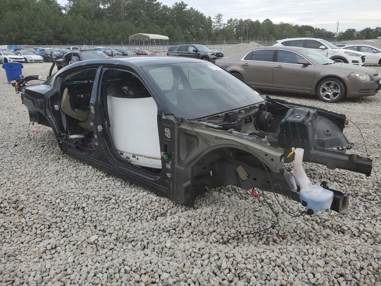 2020 Dodge Charger VIN 2C3CDXGJ9LH130274 Copart auction photo, vandalism / stripped damage thumbnail 4