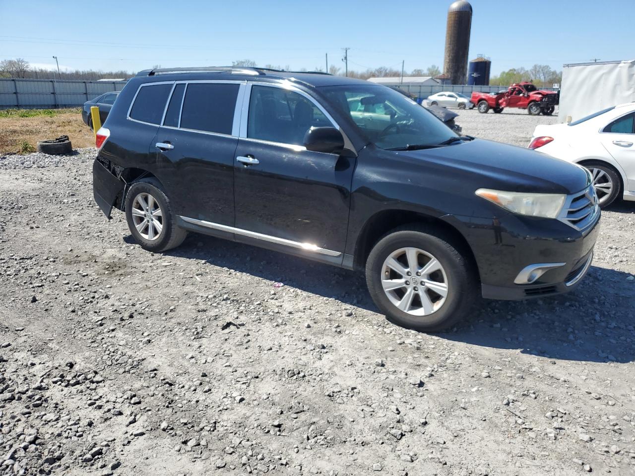 2013 Toyota Highlander VIN 5TDZK3EH1DS097469 Copart auction photo, rear end damage thumbnail 4