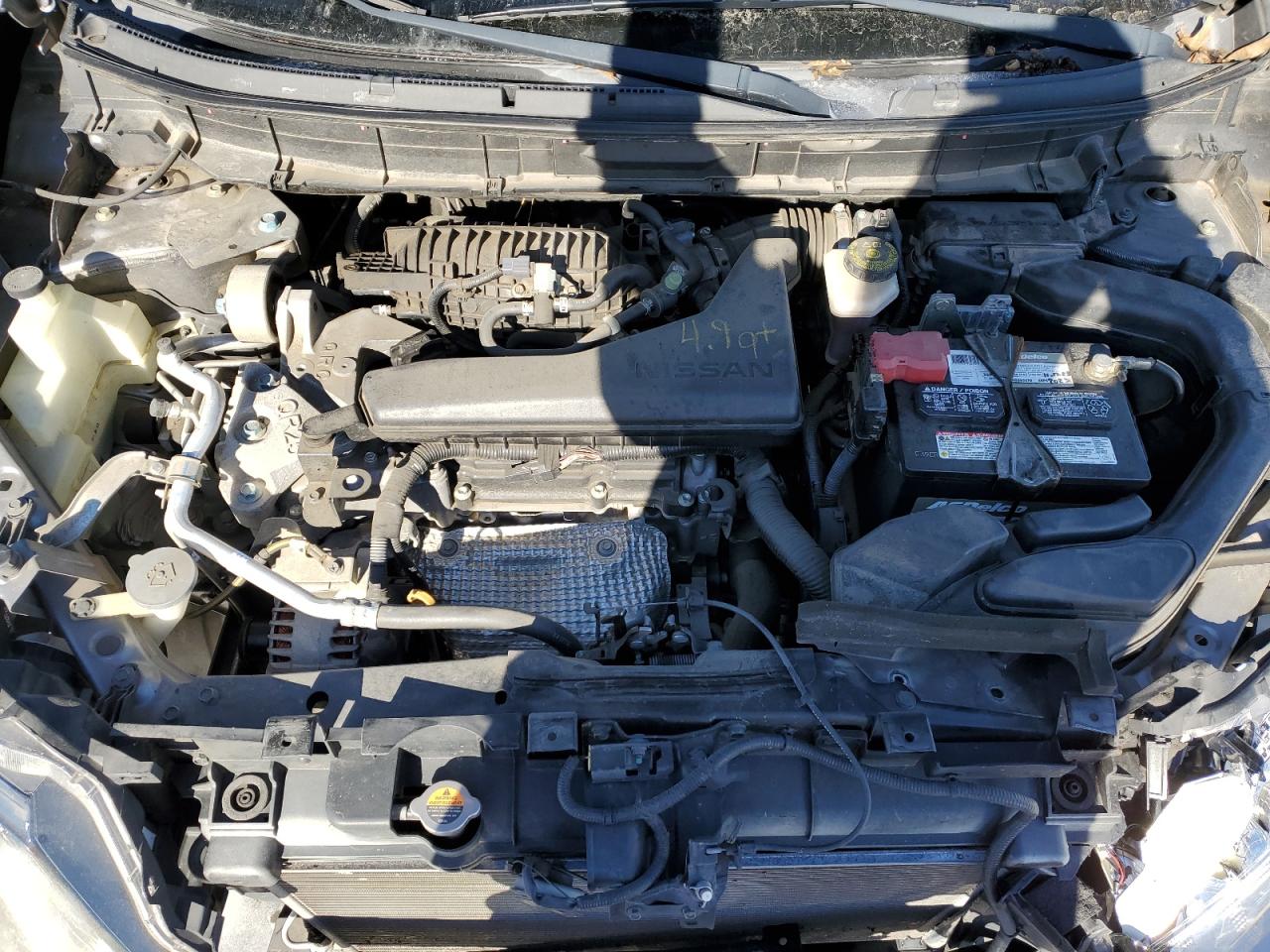 2016 Nissan Rogue VIN KNMAT2MTXGP607195 Copart auction photo, front end damage thumbnail 14