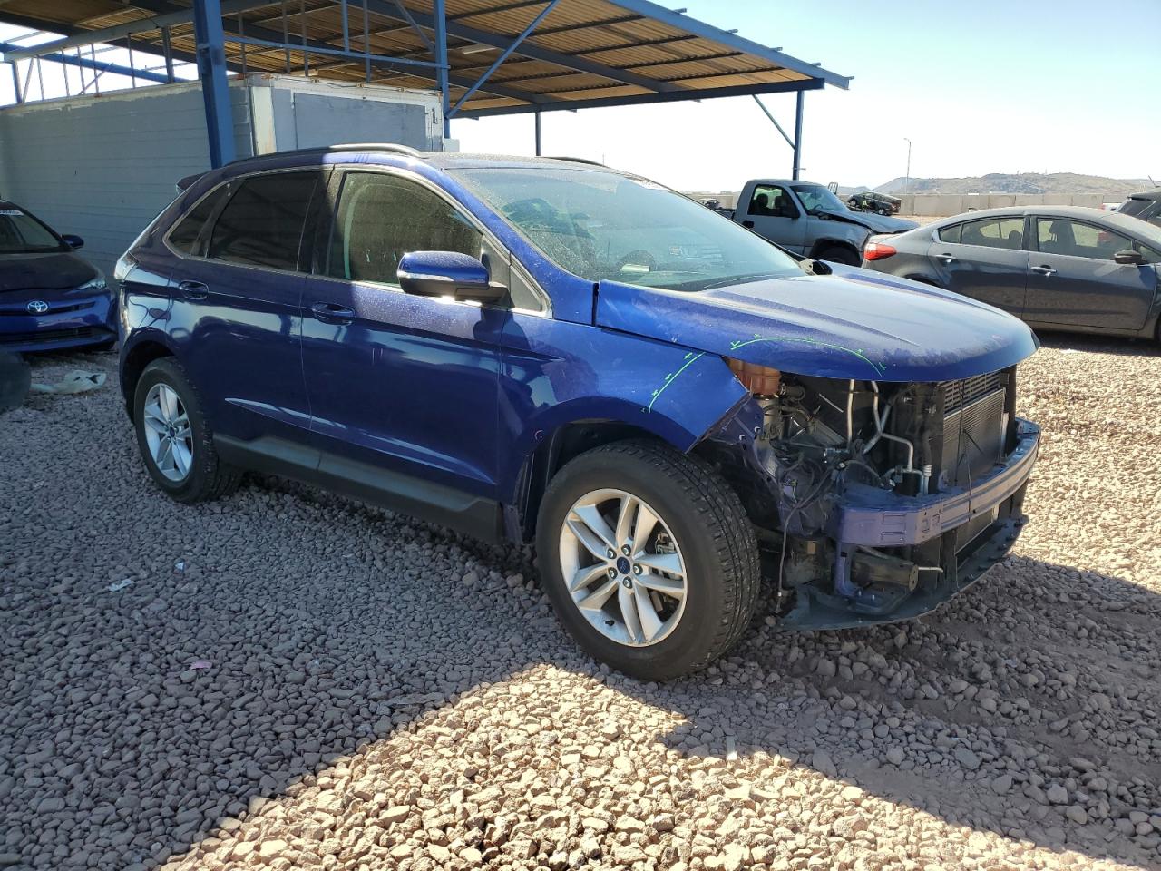 2015 Ford Edge VIN 2FMTK4J87FBB35658 Copart auction photo, front end damage thumbnail 4
