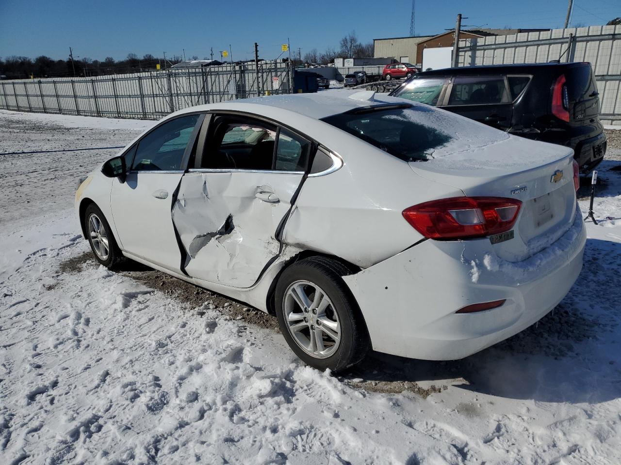 2017 Chevrolet Cruze VIN 1G1BE5SM8H7236298 Copart auction photo, side / rear end damage thumbnail 2