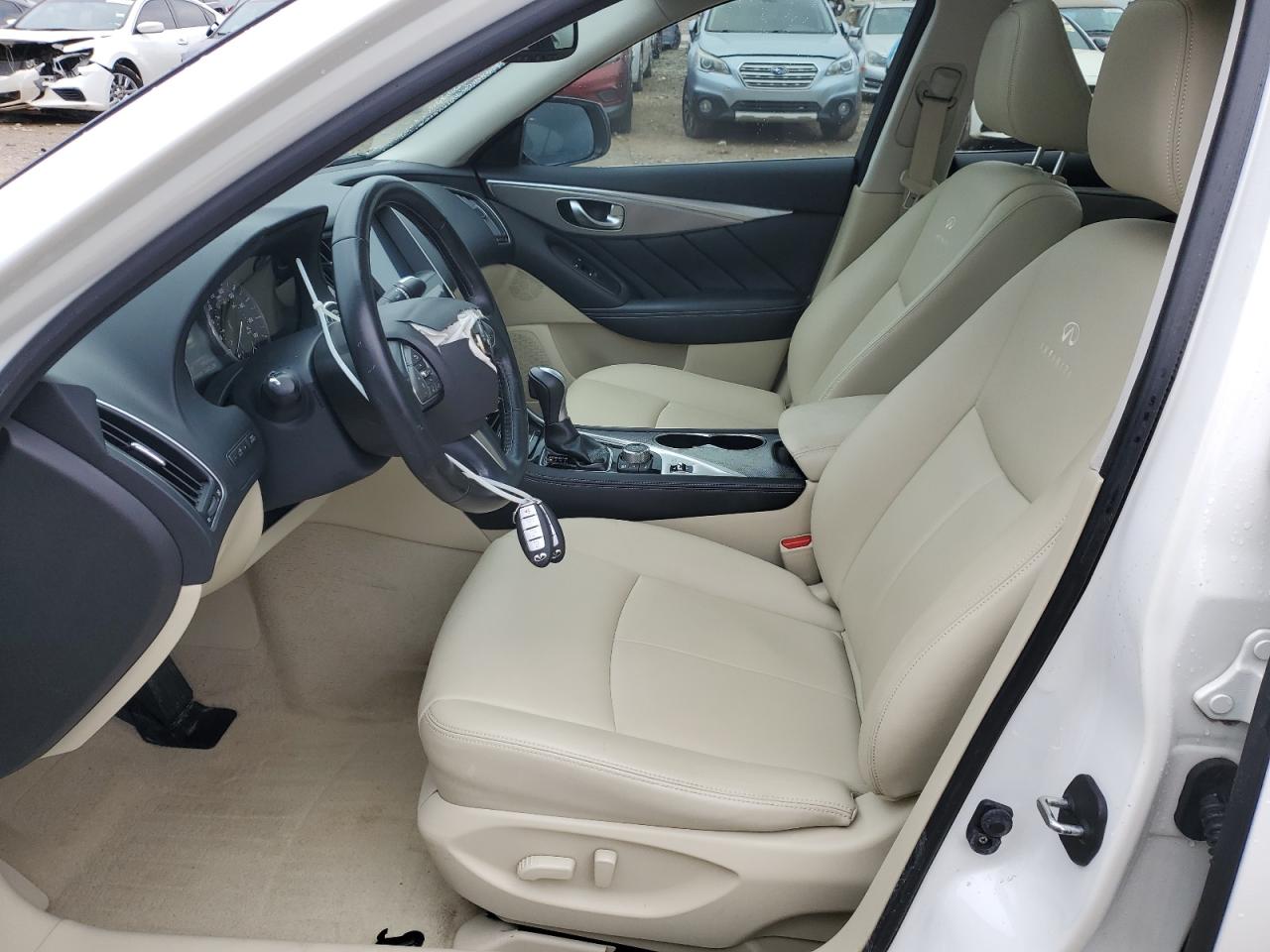 2014 Infiniti Q50 VIN JN1BV7AP5EM681841 Copart auction photo, front end damage thumbnail 7