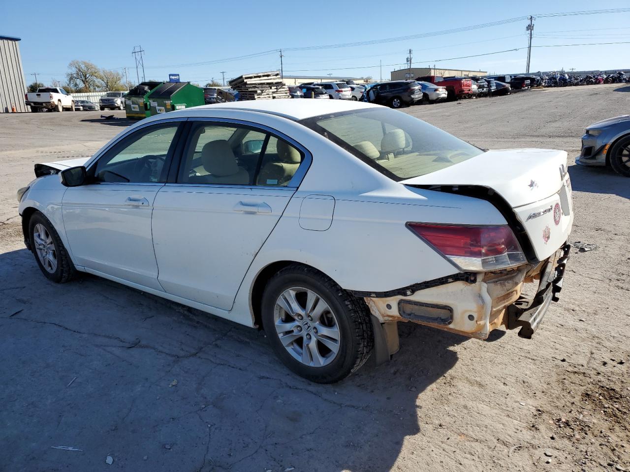 2008 Honda Accord VIN JHMCP26408C030039 Copart auction photo, front end / rear end damage thumbnail 2