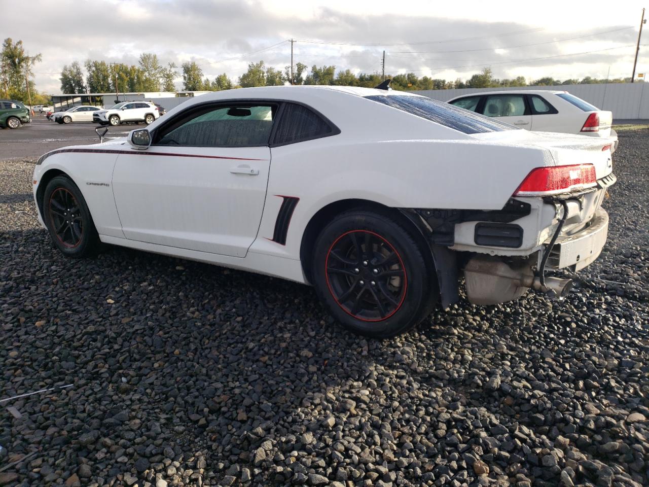 2014 Chevrolet Camaro VIN 2G1FA1E35E9218067 Copart auction photo, rear end / side damage thumbnail 2