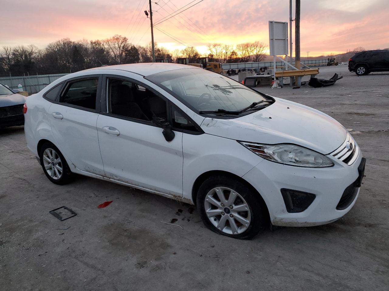 2013 Ford Fiesta VIN 3FADP4BJ0DM111196 Copart auction photo, all over / top/roof damage thumbnail 4