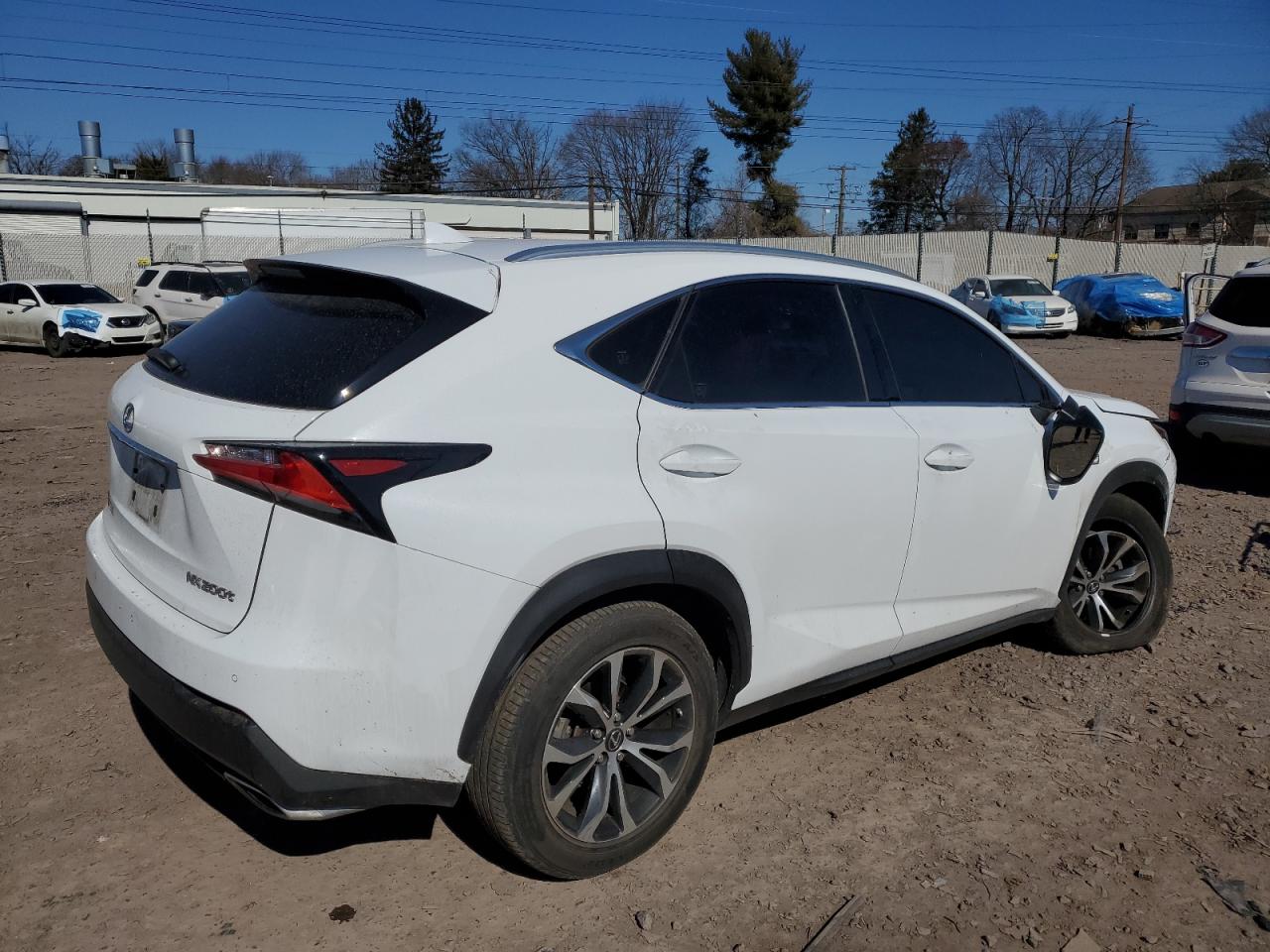 2017 Lexus NX VIN JTJBARBZ9H2128112 Copart auction photo, front end / side damage thumbnail 3