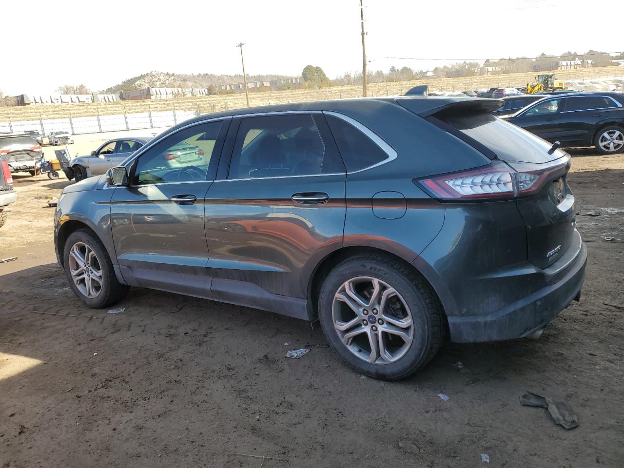 2015 Ford Edge VIN 2FMPK4K98FBC03796 Copart auction photo, side / rear end damage thumbnail 2