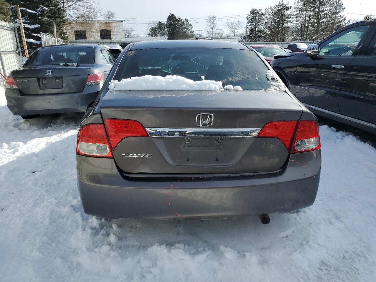 2011 Honda Civic VIN 19XFA1F53BE034105 Copart auction photo, front end / rear end damage thumbnail 6