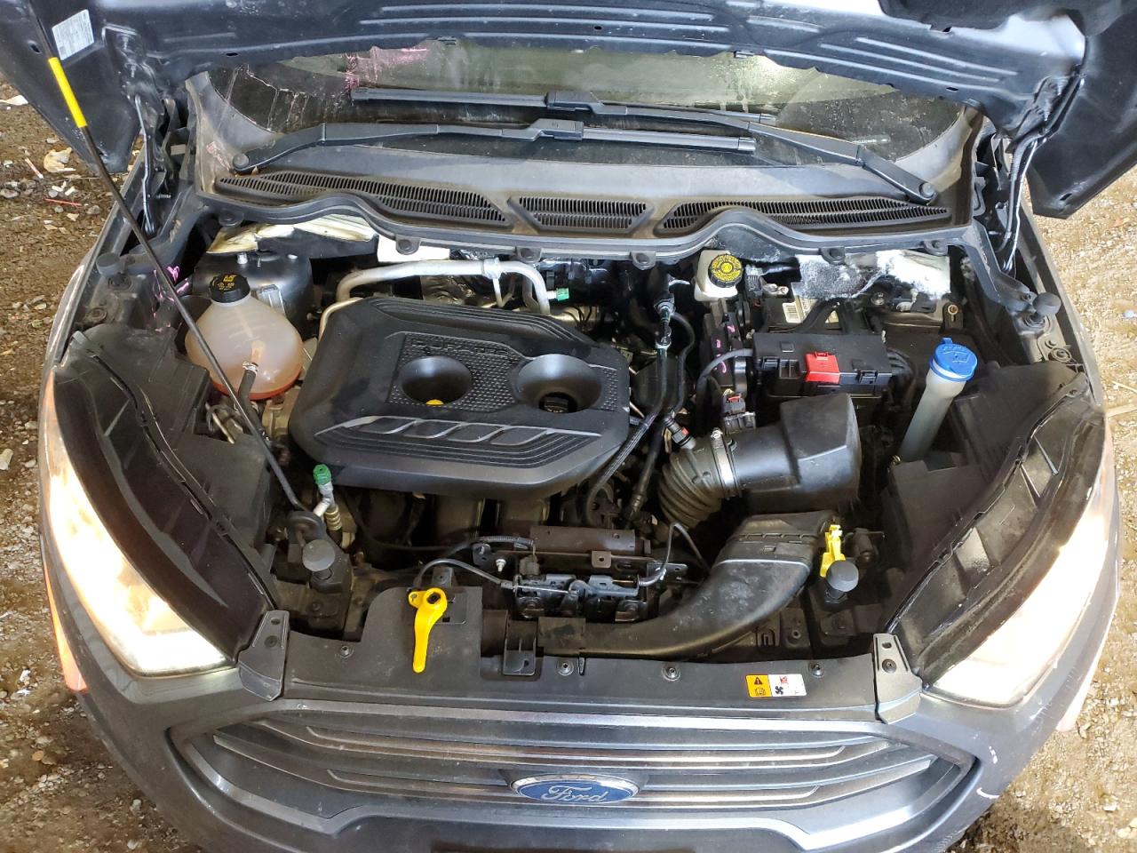 2018 Ford EcoSport VIN MAJ6P1CL2JC191704 Copart auction photo, undercarriage / front end damage thumbnail 11