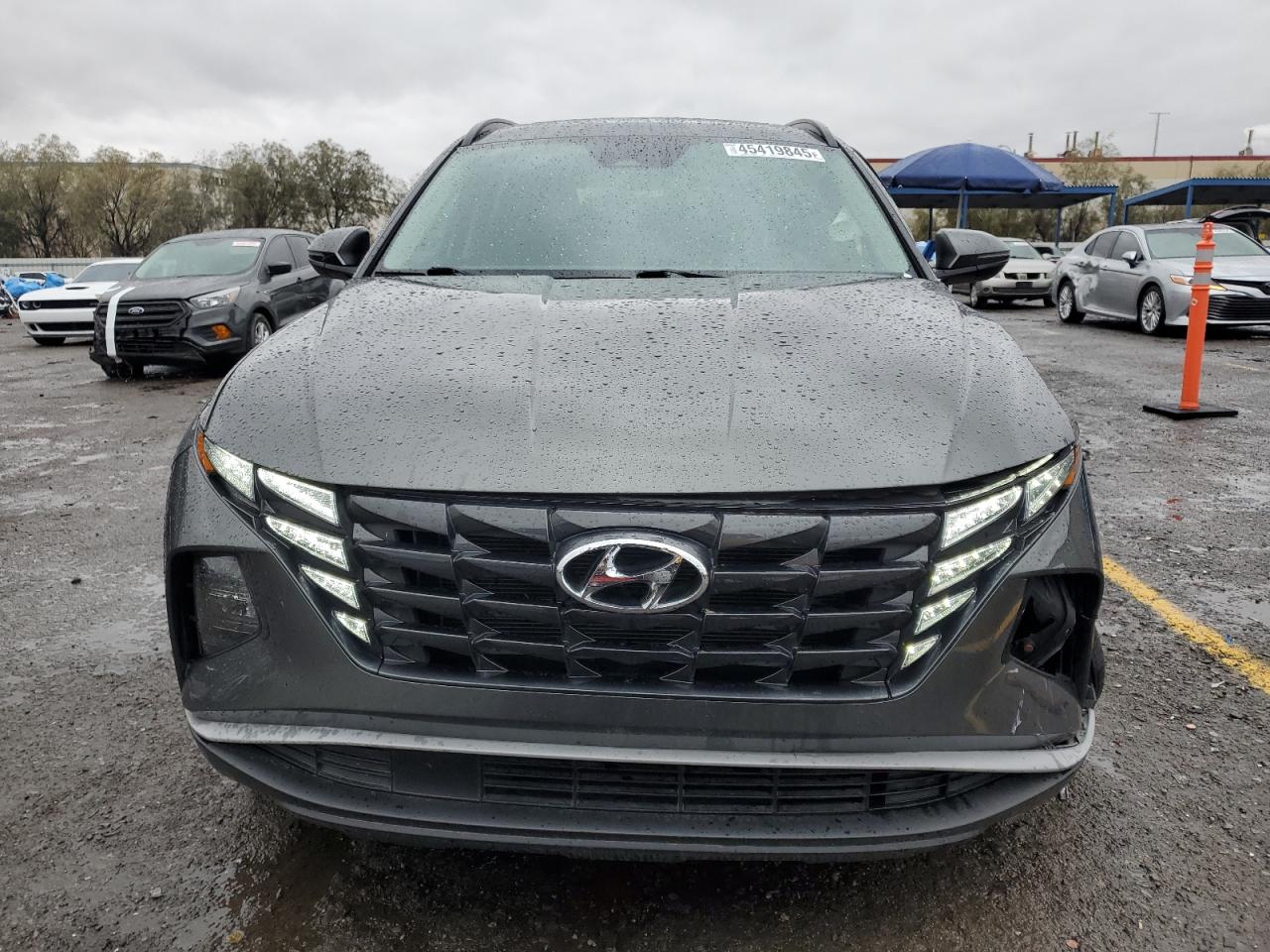 2023 Hyundai Tucson VIN 5NMJFCAE8PH170034 Copart auction photo, side / front end damage thumbnail 5