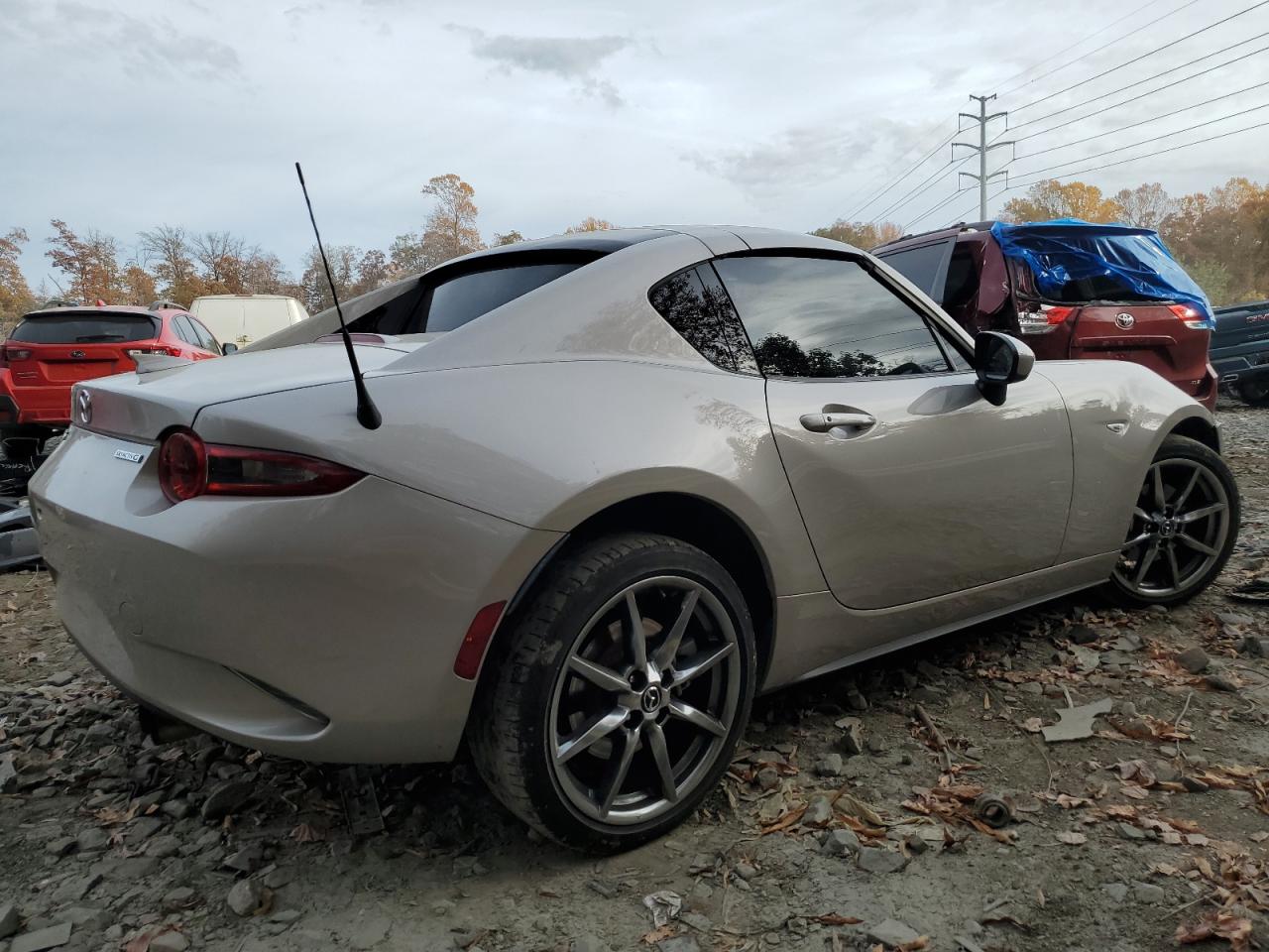 2023 Mazda MX-5 VIN JM1NDAM70P0552860 Copart auction photo, front end / mechanical damage thumbnail 3