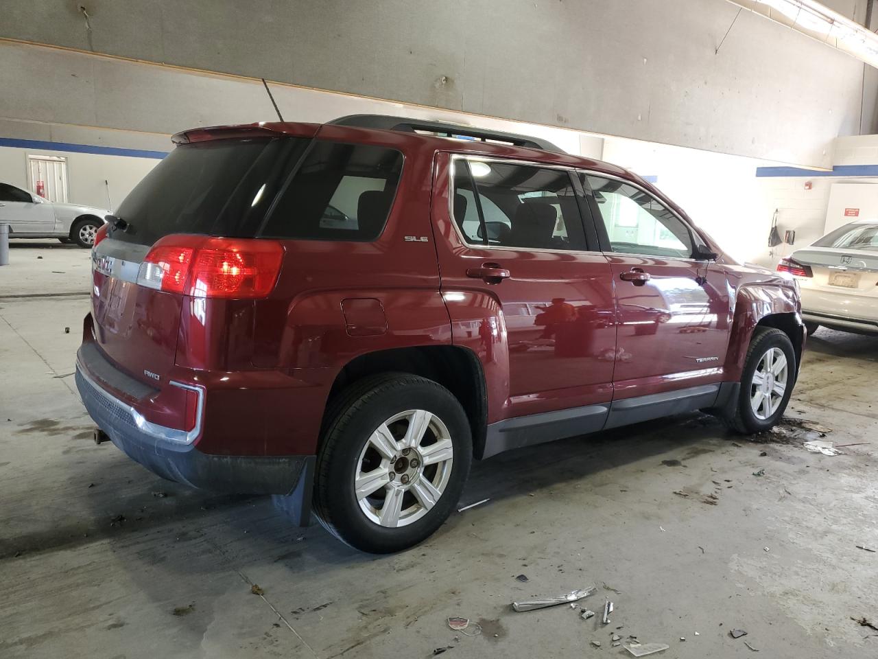 2016 GMC Terrain VIN 2GKFLTEK0G6305646 Copart auction photo, front end / side damage thumbnail 3