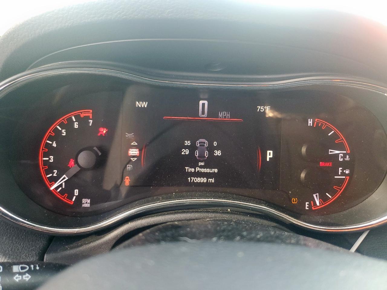 2017 Dodge Durango VIN 1C4RDHDG9HC827832 Copart auction photo, side / front end damage thumbnail 9