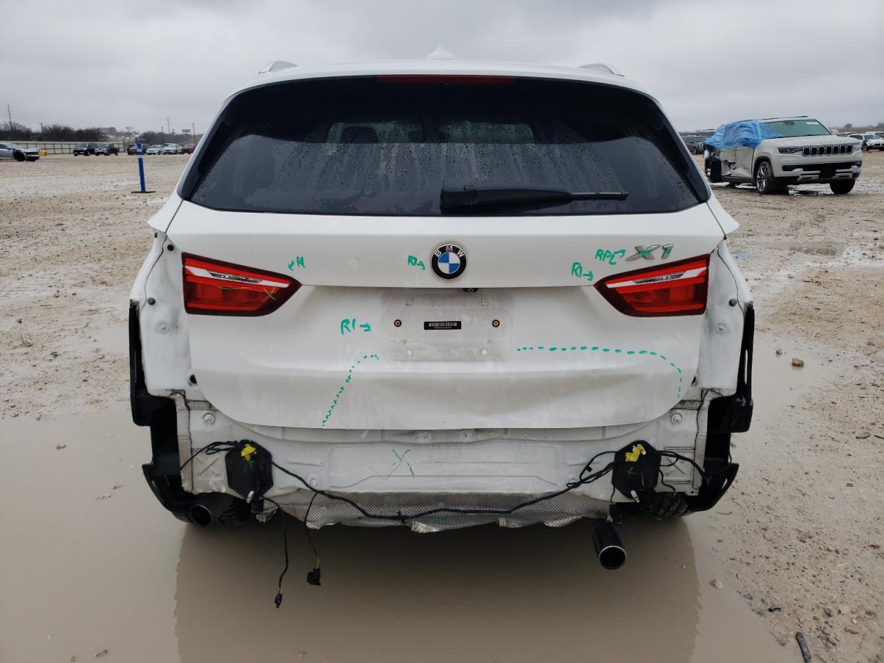 2017 BMW X1 VIN WBXHU7C31H5H37573 Copart auction photo, rear end damage thumbnail 6