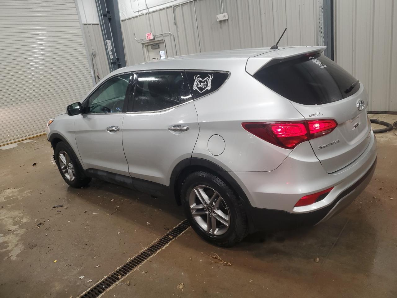 2018 Hyundai Santa Fe VIN 5XYZTDLB4JG503898 Copart auction photo, front end damage thumbnail 2