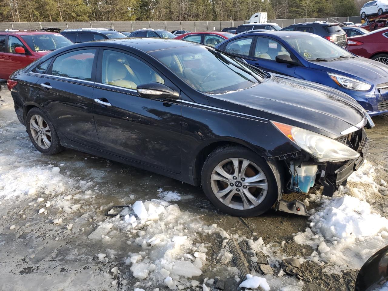 2011 Hyundai Sonata VIN 5NPEC4AC1BH076121 Copart auction photo, all over damage thumbnail 4
