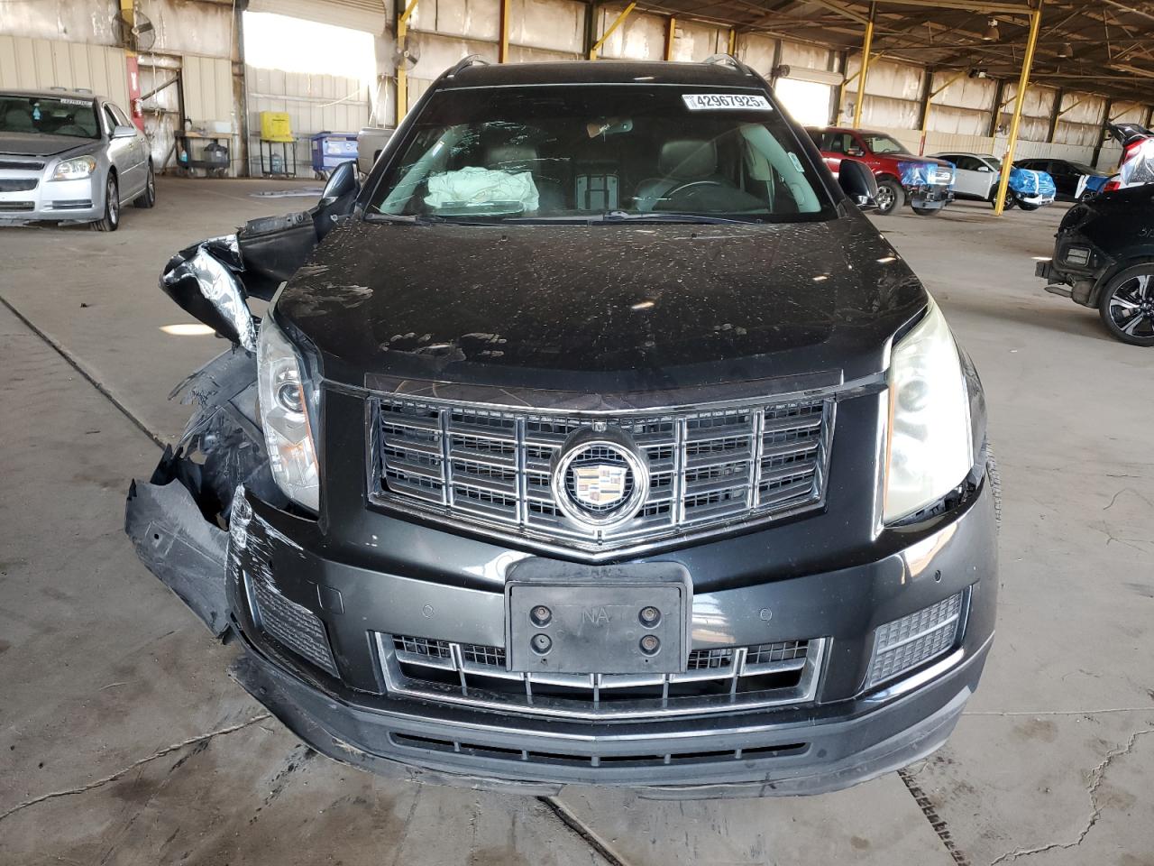 2014 Cadillac SRX VIN 3GYFNBE39ES543710 Copart auction photo, front end / rear end damage thumbnail 5