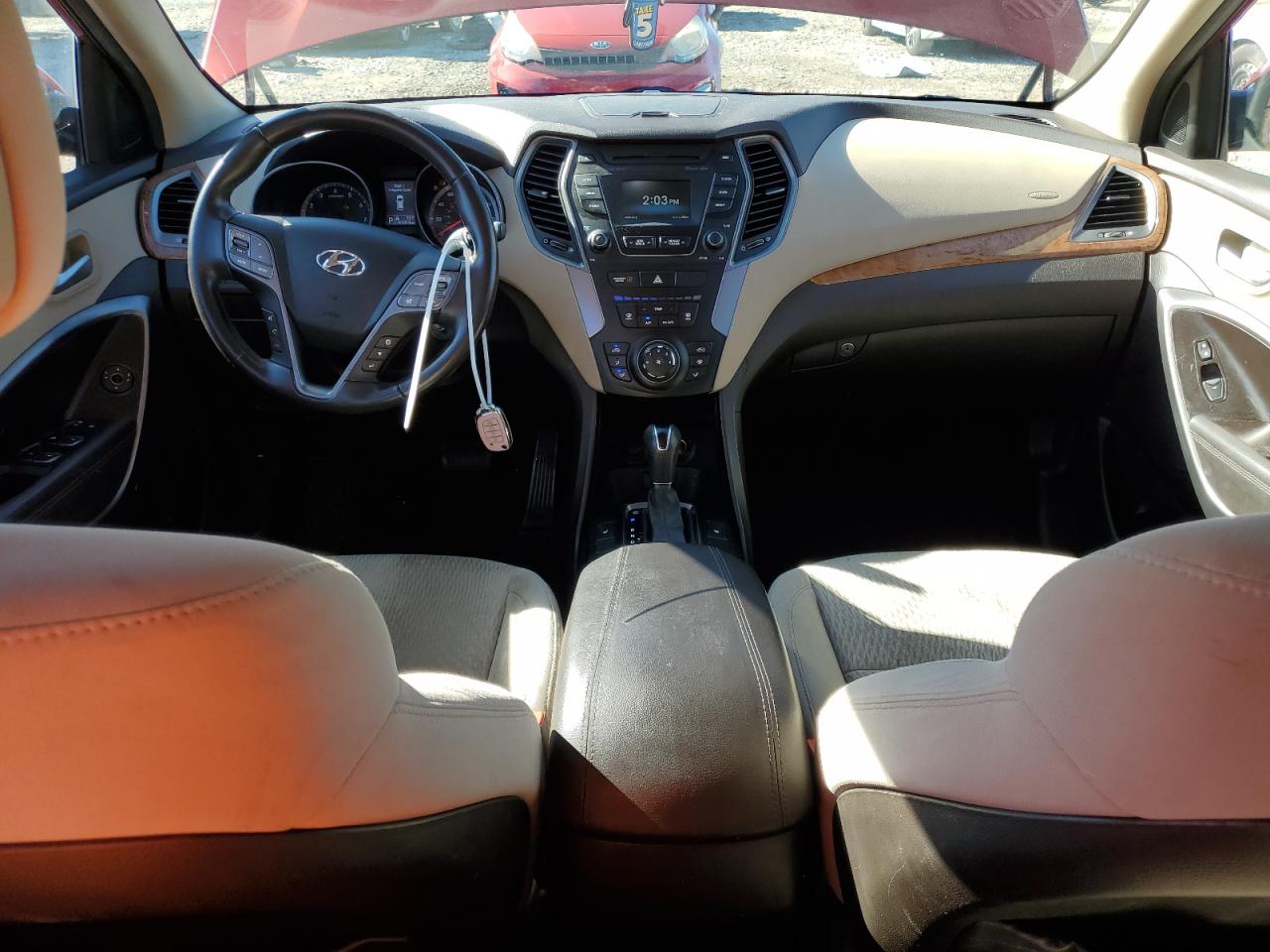 2014 Hyundai Santa Fe VIN 5XYZU3LB0EG149522 Copart auction photo, front end damage thumbnail 8