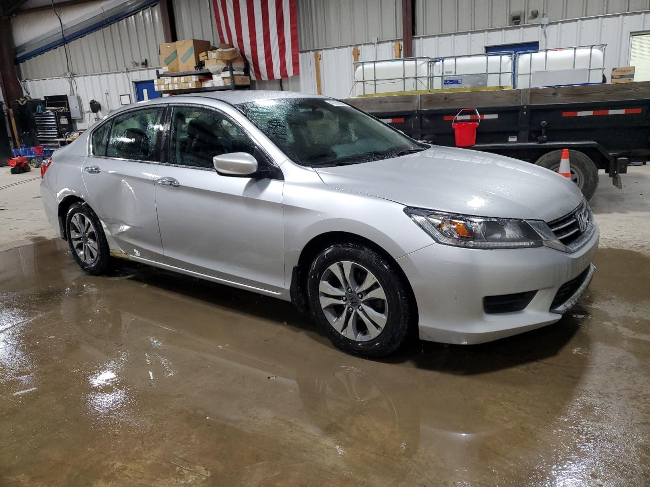 2014 Honda Accord VIN 1HGCR2E38EA201911 Copart auction photo, side damage thumbnail 4