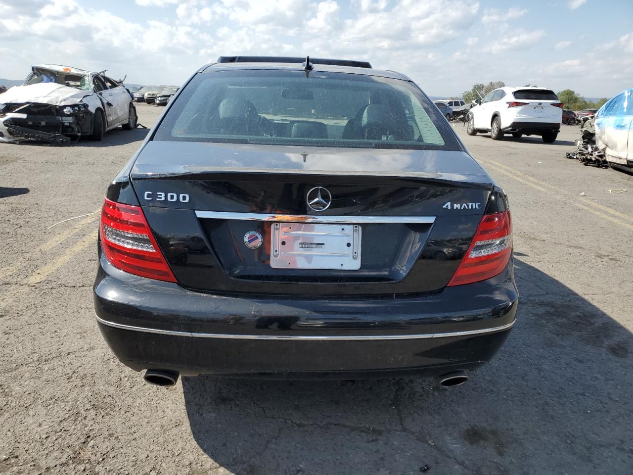 2014 Mercedes-Benz C-klasse VIN WDDGF8AB5EG182598 Copart auction photo, front end damage thumbnail 6